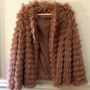 Mauve Fuzzy Jacket